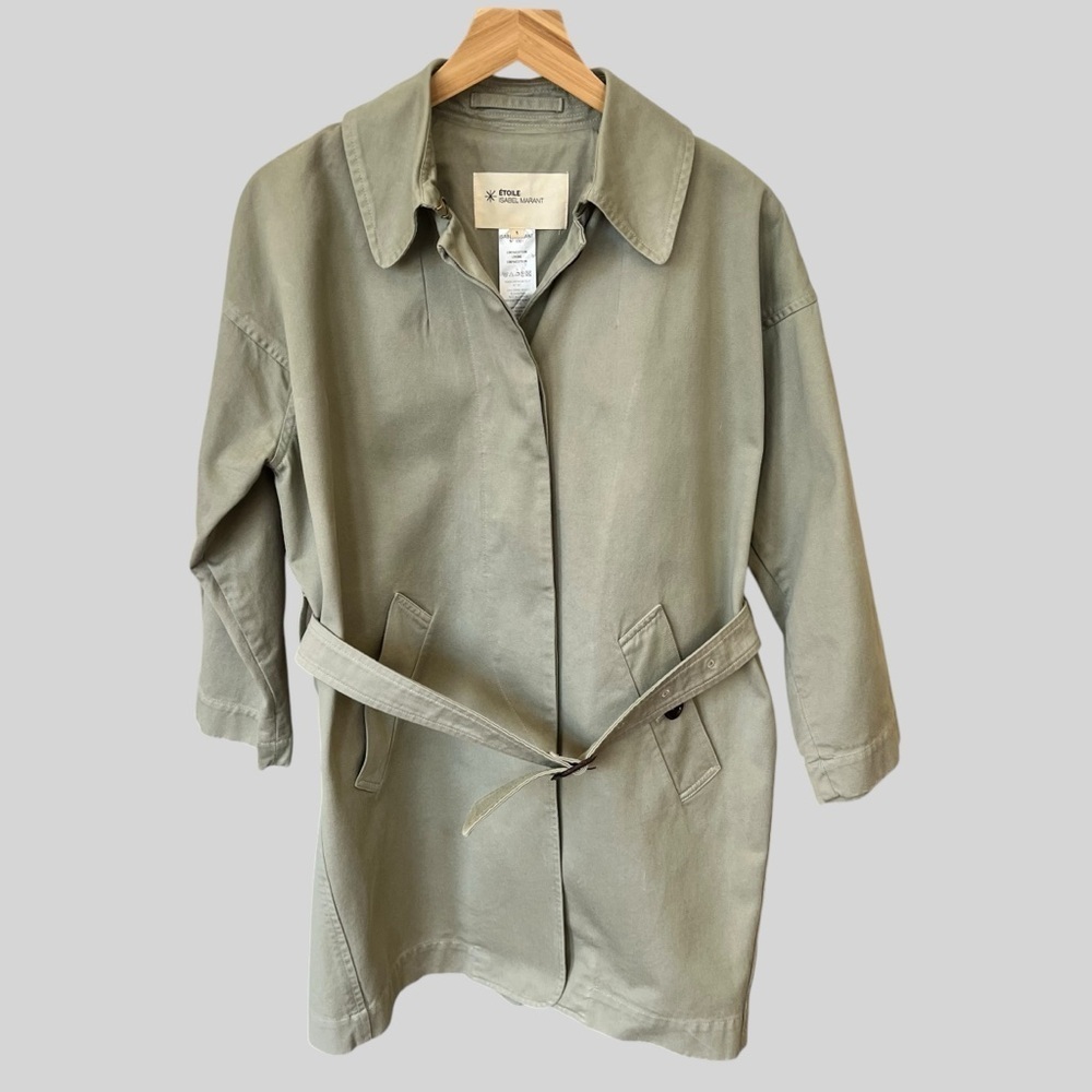 ETOILE ISABEL MARANT, Khaki trench Coat.